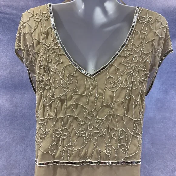 JKARA Beaded Mock Fair Dress - Picture 11 of 16